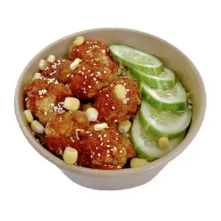 Hình ảnh Cơm đảo heo giòn sốt bơ tỏi