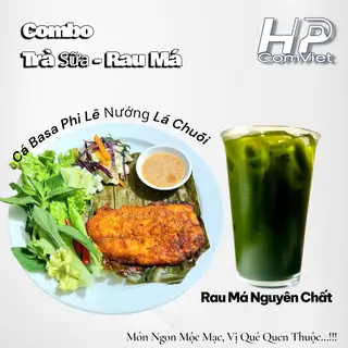 Hình ảnh CB.Cơm Cá Basa Phi Lê Nướng Lá Chuối - Rau Má Nguyên Chất 