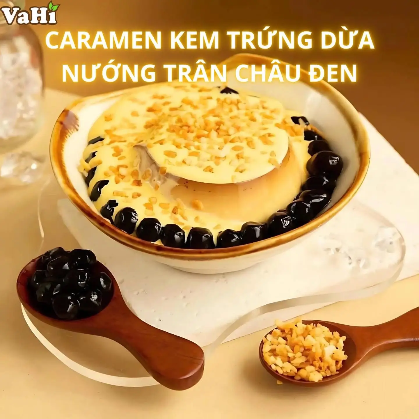 Hình ảnh Caramel kem trứng dừa nướng