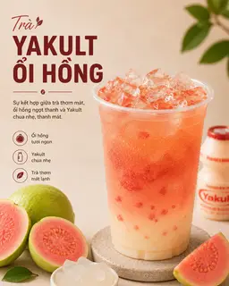 Hình ảnh yakult ổi hồng 