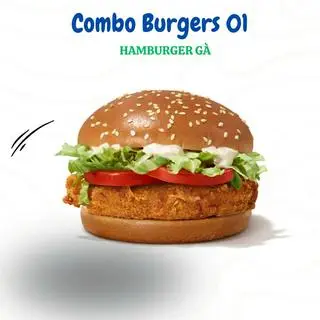 Hình ảnh Hamburger gà