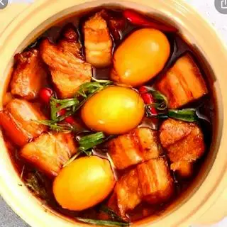 Hình ảnh Cơm thịt kho đậu hũ + trứng