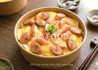 Hình ảnh Cơm Phủ Trứng Thanh Cua Xúc Xích & Súp Rong biển