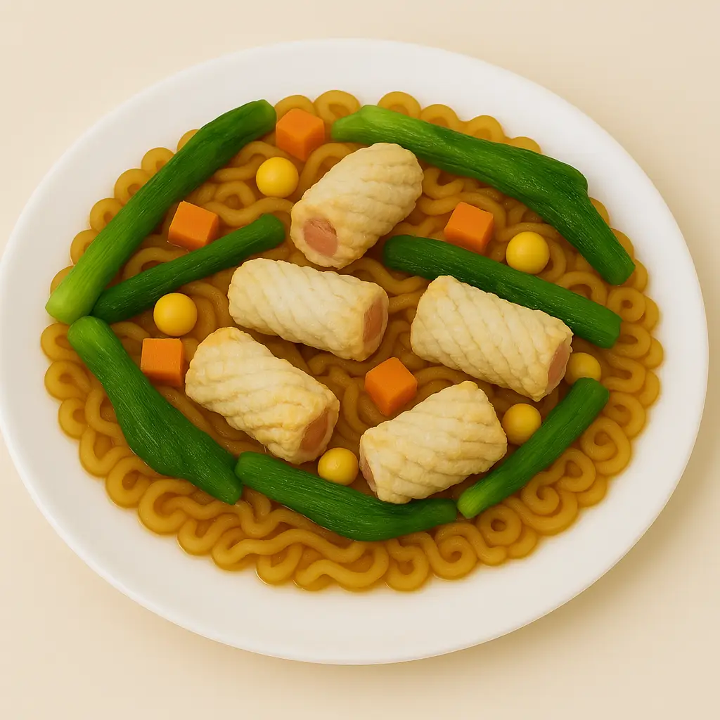 Hình ảnh Mì Trộn Mực Xoắn
