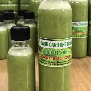 Hình ảnh Muối ớt xanh chai 330ml ( nhà làm )