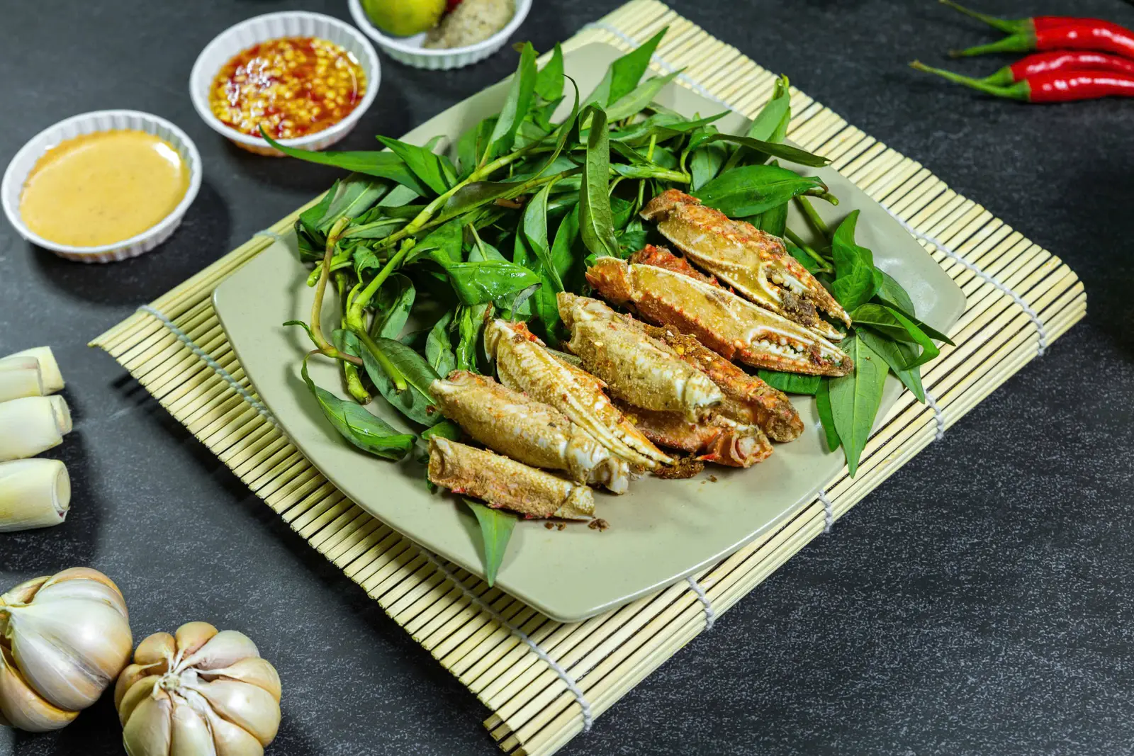 Hình ảnh Càng Ghẹ - Rang Muối Khô