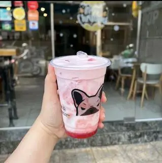 Hình ảnh Latte dâu kem sữa size M
