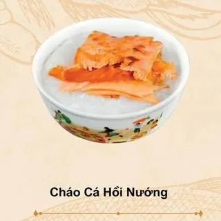 Hình ảnh Cháo Cá Hồi nướng