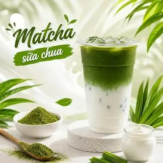Hình ảnh Matcha sữa chua - Ly 700ml