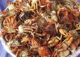 Hình ảnh THÊM CUA ĐỒNG CHIÊN GIÒN TRỘN CHUNG VỚI GỎI 