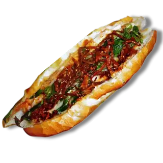 Hình ảnh Bánh mì trứng - bò khô - nhỏ