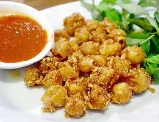 Hình ảnh Răng mực chiên sốt phô mai Ý