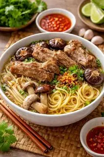 Hình ảnh Mì Sườn Heo Hầm Nấm 