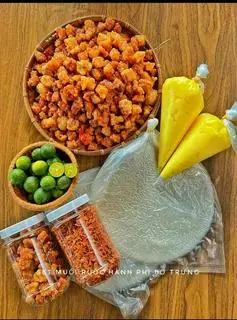 Hình ảnh Set Bánh Tráng Tóp Mỡ Bơ Hành Phi