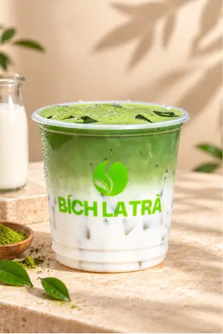 Hình ảnh Matcha Latte - Thạch Lá Dứa