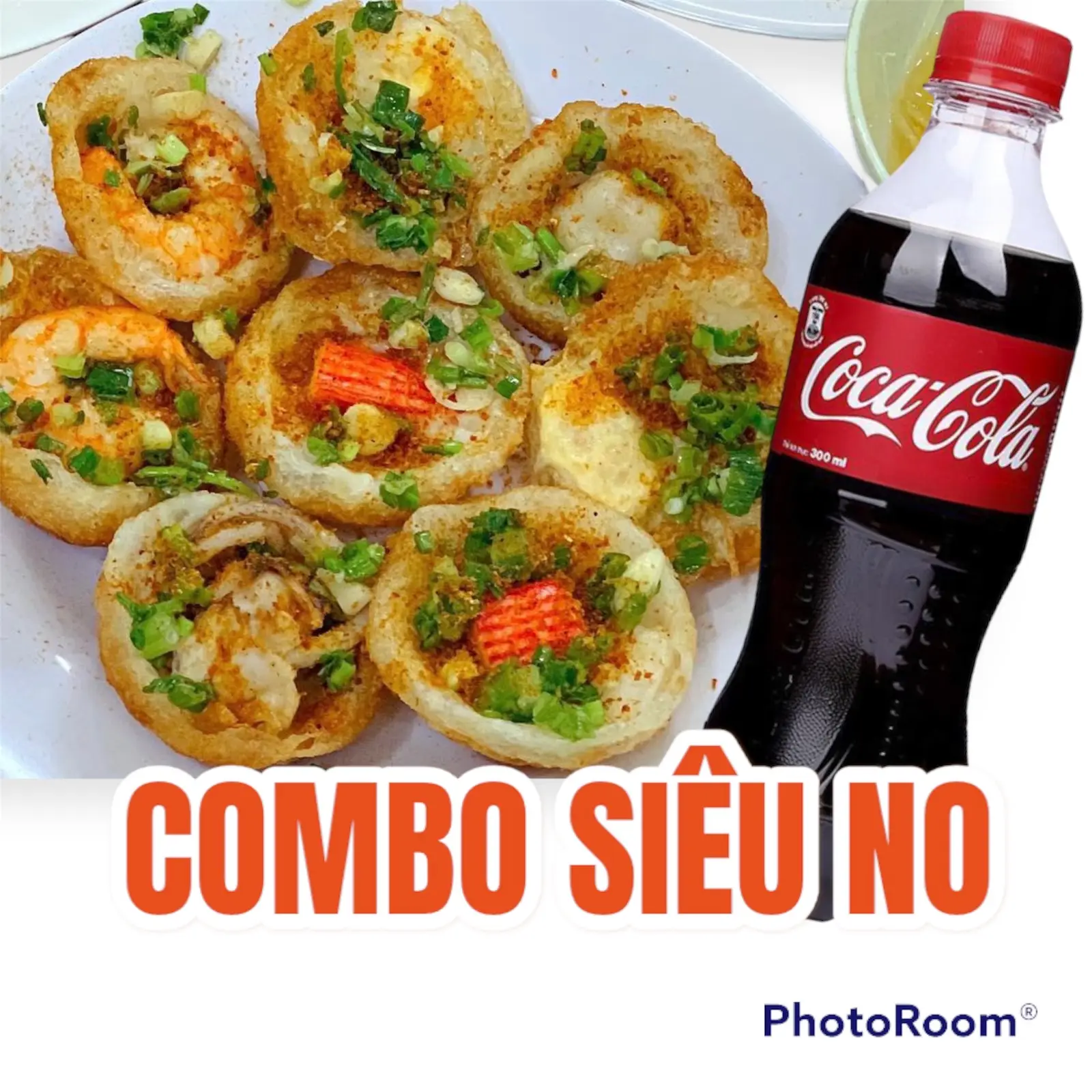 Hình ảnh Combo: Bánh Khọt 10 Bánh ThậpCẩm + 1 COCA 300ml - SIÊU NO