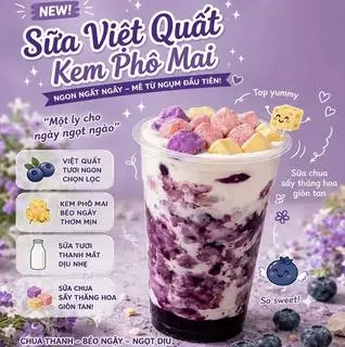 Hình ảnh Sữa việt quất thăng hoa