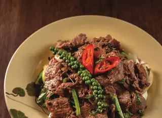 Hình ảnh Cơm Bò xào sốt tiêu xanh