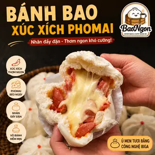 Hình ảnh Bánh Bao Xúc Xích Phomai