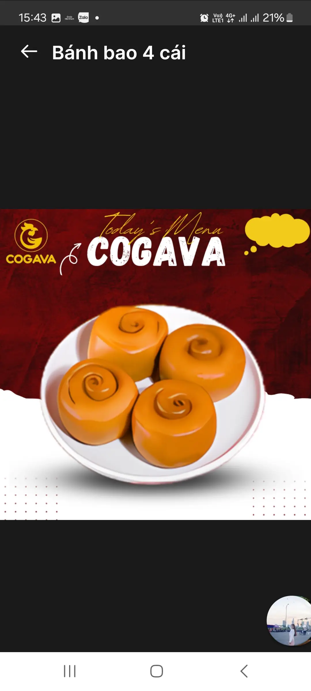 Hình ảnh Bánh bao hoa hồng 4 cái