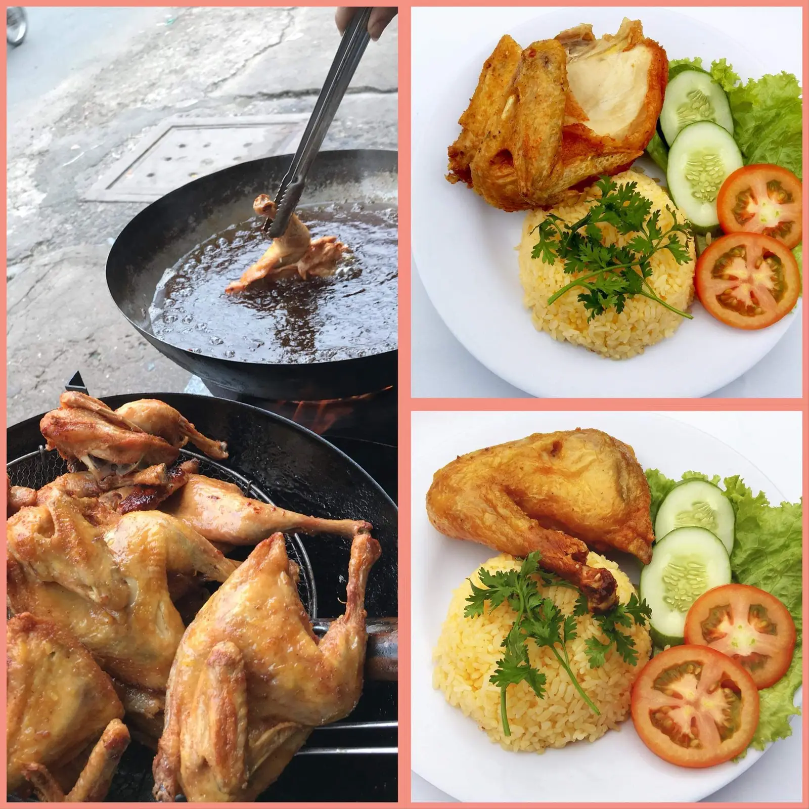 Hình ảnh Cơm gà ta xối mỡ