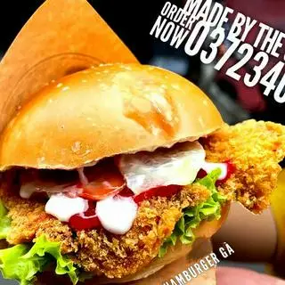 Hình ảnh Hambuger gà truyền thống