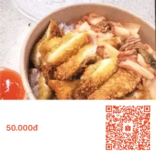 Hình ảnh Cơm kim chi gà chiên xù