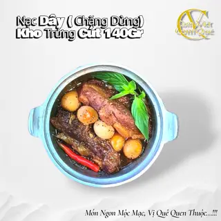 Hình ảnh Cơm Thịt Nạc Dây Kho Trứng Cút 140Gr