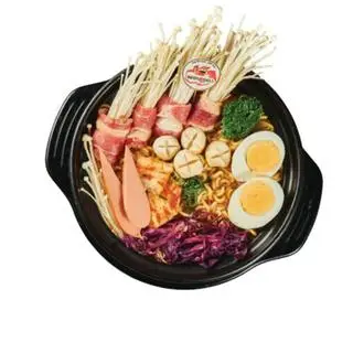 Hình ảnh Mì Bò Mỹ Cuốn nấm Trứng