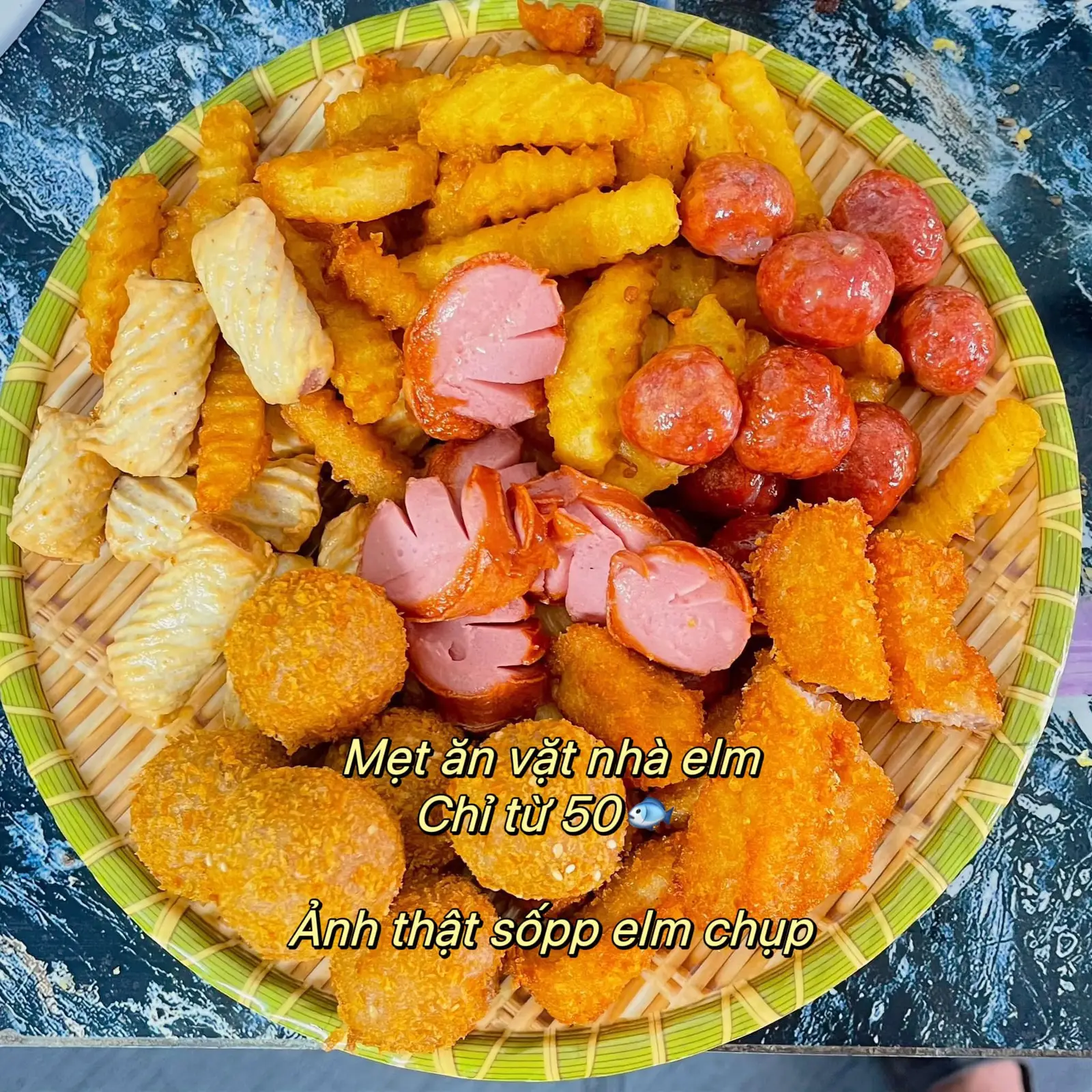 Hình ảnh set ăn vặt vừa no 35 viên chiên