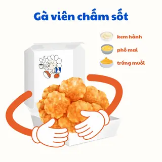 Hình ảnh Gà viên chấm sốt