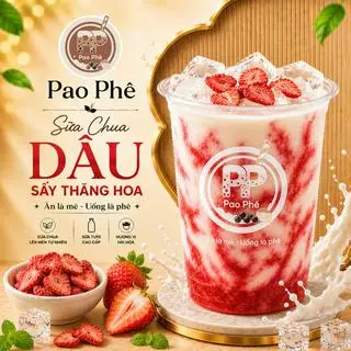 Hình ảnh Sữa chua dâu sấy thăng hoa