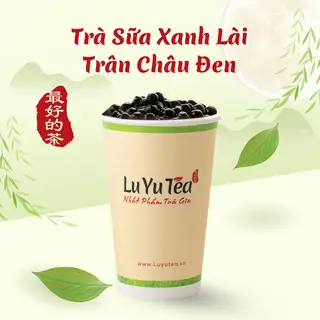 Hình ảnh Trà Sữa Xanh Lài Trân Châu Đen