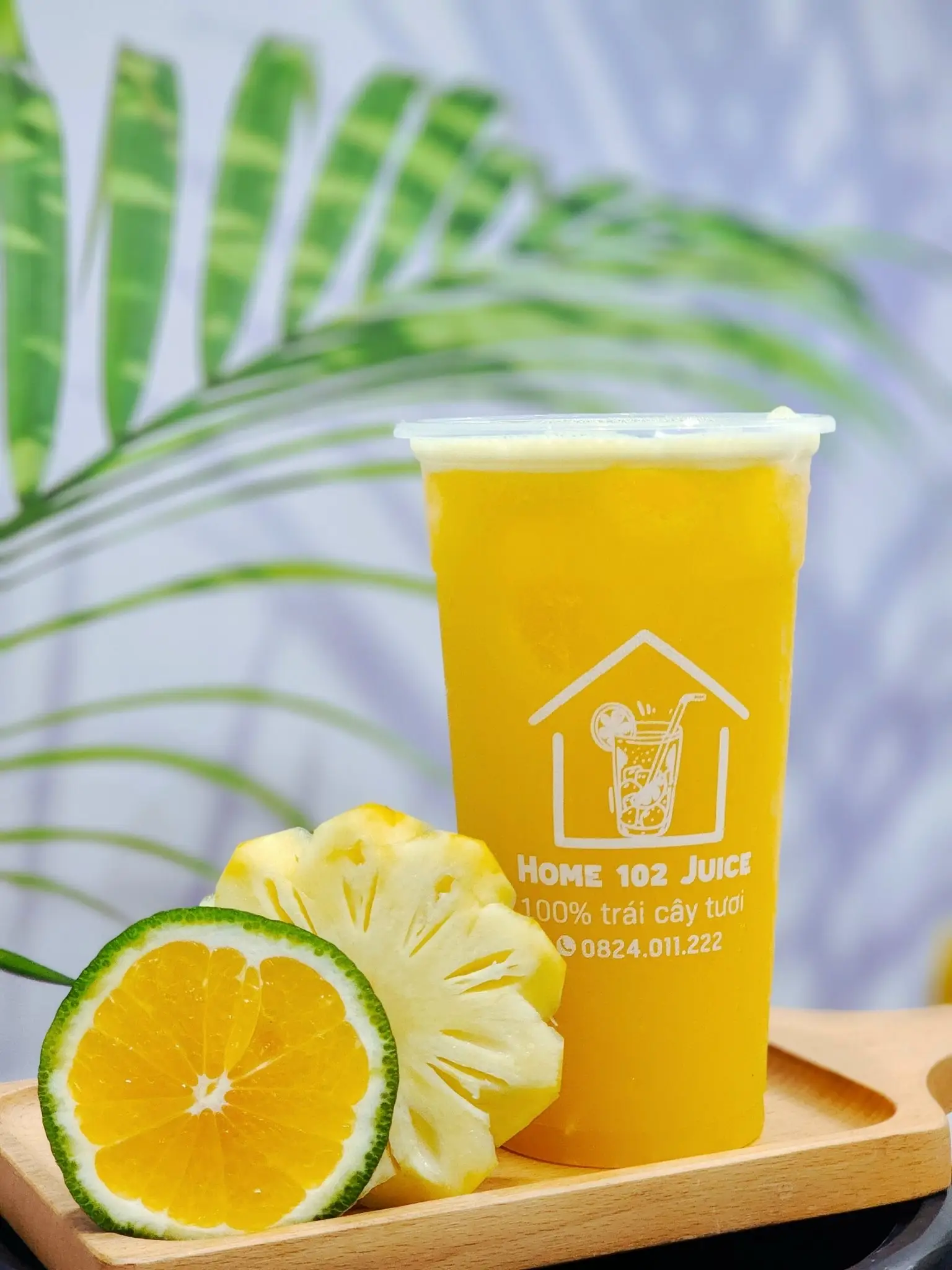 Hình ảnh NƯỚC ÉP MIX: CAM - DỨA LY ĐẠI 700ml 