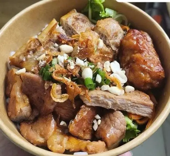 Hình ảnh Bún Thịt Nướng Nem Nướng Chả Giò