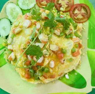 Hình ảnh Cơm tôm phủ trứng