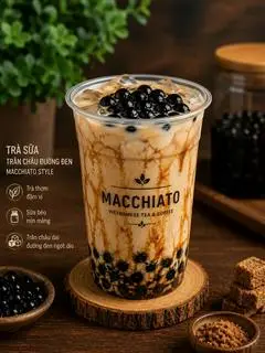 Hình ảnh Trà Sữa Trân Châu Đường Đen 