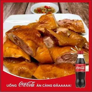 Hình ảnh Combo gà hun khói 1/2 con + Coca