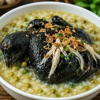 Hình ảnh Cháo Gà Ác Đậu Xanh