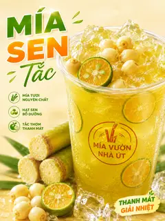 Hình ảnh Mía Sen Tắc Size Khổng Lồ 800ml