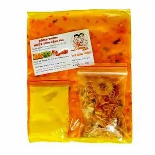 Hình ảnh Bánh tráng muối tôm hành phi