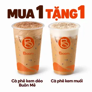 Hình ảnh Mua 1 Tặng 1 - mua 1 Cà phê kem dẻo buôn mê tặng 1 Cà phê kem muối Boom
