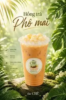 Hình ảnh Hồng trà phô mai