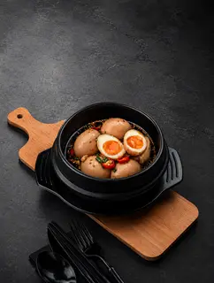 Hình ảnh Trứng Ngâm Tương (3 trứng) - 간장계란
