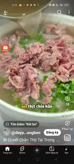 Hình ảnh bún bò tái 