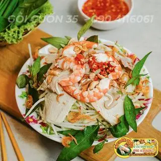 Hình ảnh Gỏi đu đủ tôm thịt tai heo