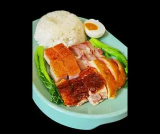 Hình ảnh Cơm ngỗng lăn 5 món - Rolled goose combo rice - 燒鵝五寶飯