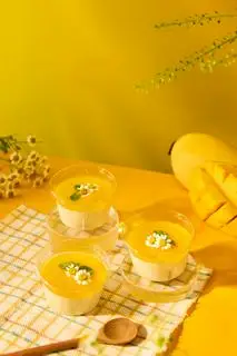 Hình ảnh Mango lava - panna cotta xoài