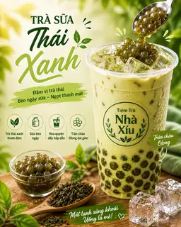 Hình ảnh Trà Sữa Thái Xanh