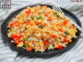 Hình ảnh cơm rang thập cẩm 